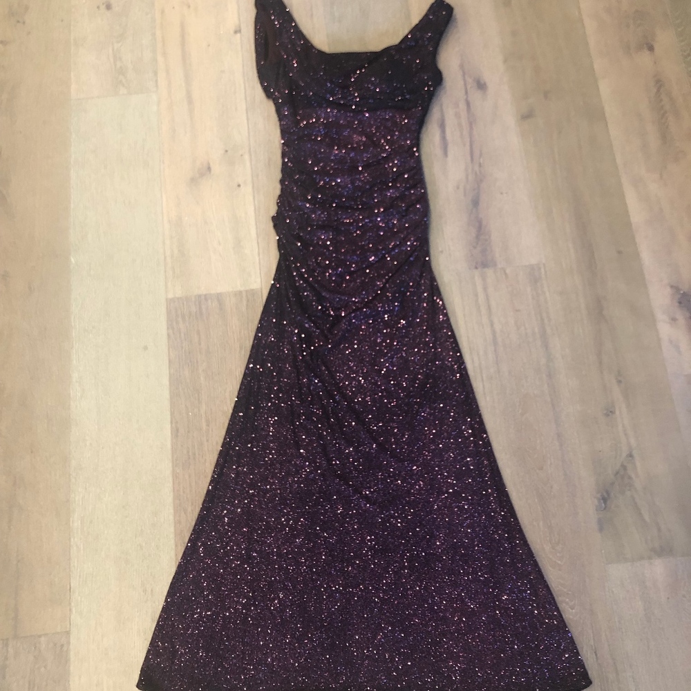 NV Couture | Purple Glitter Gown